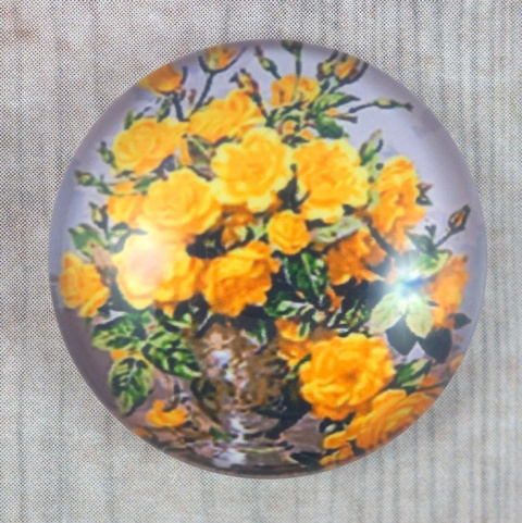 KABOSZON SZKLANY KWIATY 16 mm. KABOSZON SZKLANY KWIATY 16 mm.