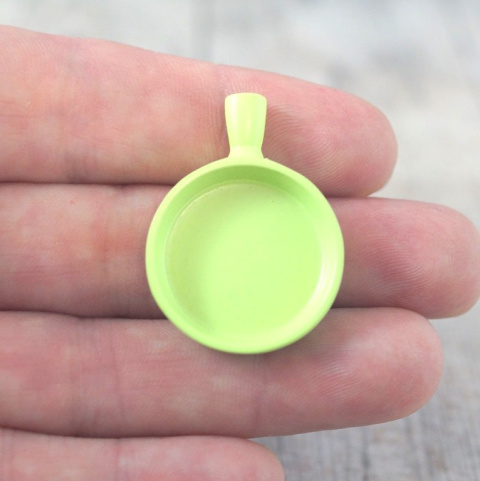 MINI PATELNIA METALOWA PISTACJOWA MINI PATELNIA METALOWA PISTACJOWA