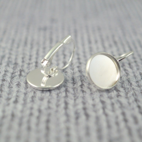 BAZA KOLCZYKA SREBRNA 12mm BAZA KOLCZYKA SREBRNA 12mm