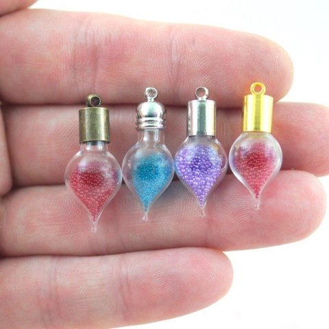 MINI FIOLKA KROPLA WODY SREBRNA MINI FIOLKA KROPLA WODY SREBRNA