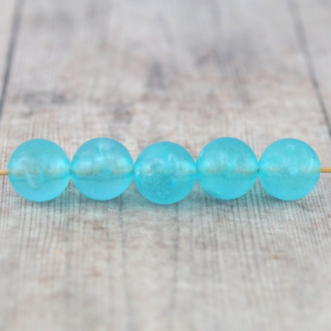 KORALIKI FLUORESCENCYJNE NIEBIESKIE 12 mm 5 szt. KORALIKI FLUORESCENCYJNE NIEBIESKIE 12 mm 5 szt.