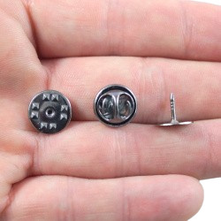 BAZA PRZYPINKI Z TALERZYKIEM KOLOR STALOWY 10 mm. BAZA PRZYPINKI Z TALERZYKIEM KOLOR STALOWY 10 mm.
