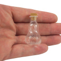 MINI BUTELECZKA SZKLANA FALOWANA