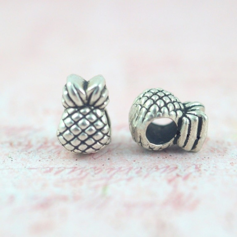 KORALIK MODUŁOWY METALOWY ANANAS -PRZEKŁADKA 4 szt. KORALIK MODUŁOWY METALOWY ANANAS -PRZEKŁADKA 4 szt.