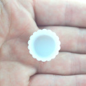 MINI BIAŁA MISECZKA FALOWANA PLASTIKOWA MINI BIAŁA MISECZKA FALOWANA PLASTIKOWA
