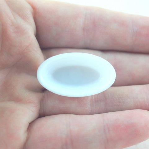 MINI PLASTIKOWY BIAŁY PÓŁMISEK MINI PLASTIKOWY BIAŁY PÓŁMISEK