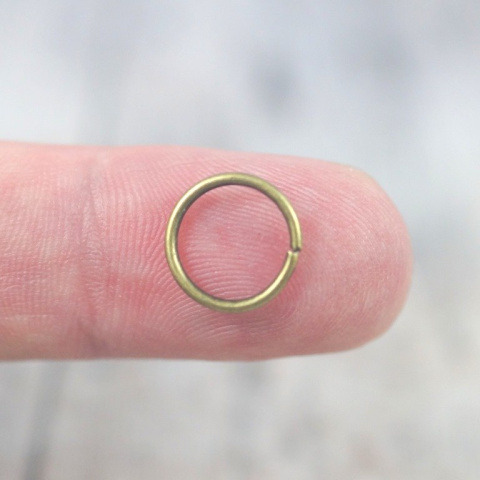 KÓŁKO MONTAŻOWE STARE ZŁOTO 10 mm 10szt. KÓŁKO MONTAŻOWE STARE ZŁOTO 10 mm 10szt.